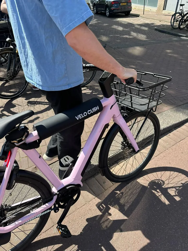 VeloCush anti-diefstal kussen op een Veloretti e-bike